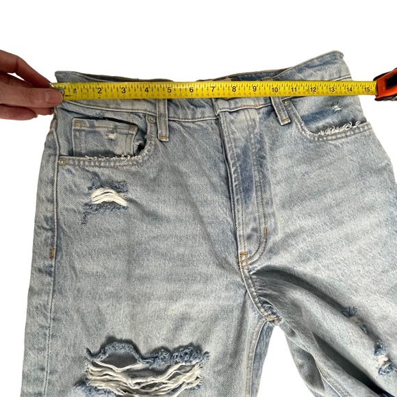 NWOT Free People High-Rise Distressed Tapered Baggy Boyfriend Jeans 25 - Picture 10 of 15